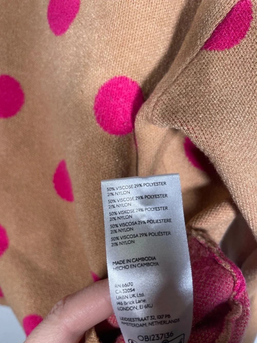 MAEVE ANTHROPOLOGIE WOMENS CARYS MOCK NECK PINK POLKA DOT SWEATER XS